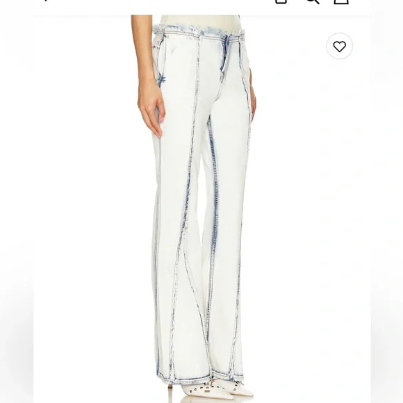 h:ours Calista Pant in Light Tinted Bleach - Picture 3 of 14